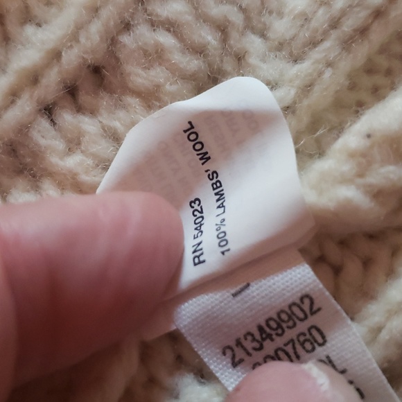 Gap 100% lambswool sweater XSmall Zip front - Picture 5 of 5